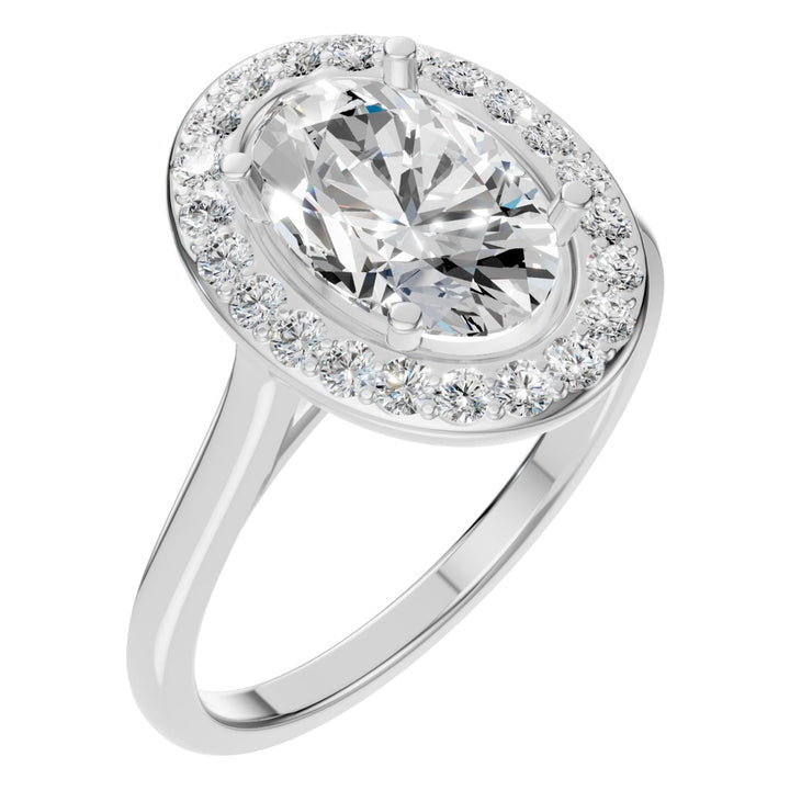 Halo Ring Mounting - Oval 9x6mm