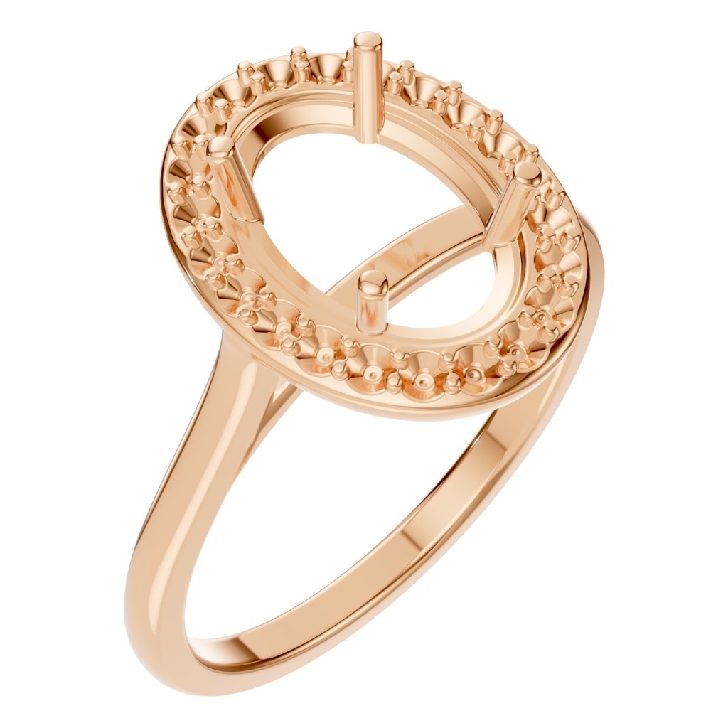RI-2797 Rose Gold Ring UNSET - Main View