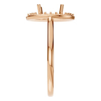RI-2797 Rose Gold Ring UNSET - Side View