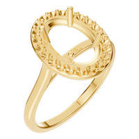 RI-2797 Yellow Gold Ring UNSET - Main View