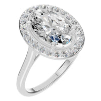 RI-2797 White Gold Ring SET - Main View