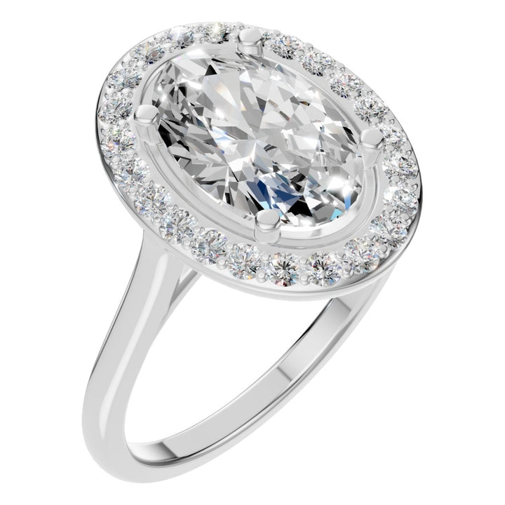 Halo Ring Mounting - Oval 10x6.5mm