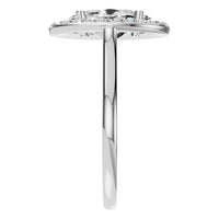 RI-2797 White Gold Ring SET - Side View