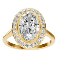 RI-2797 Yellow Gold Ring SET - Front View