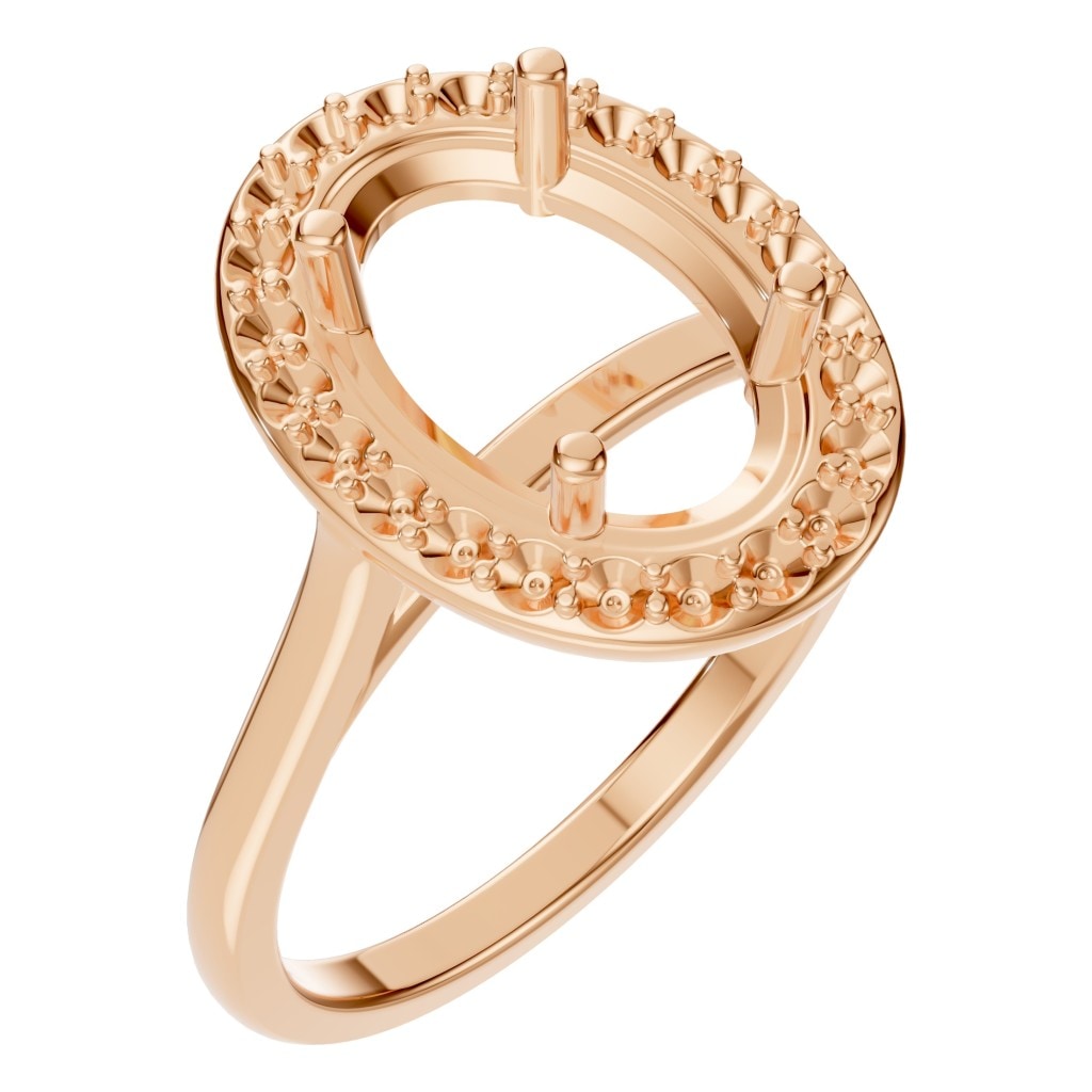 RI-2797 Rose Gold Ring UNSET - Main View