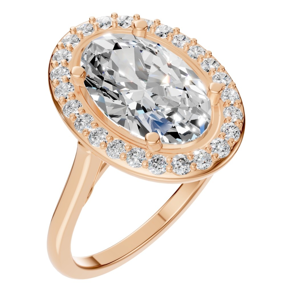 RI-2797 Rose Gold Ring SET - Main View