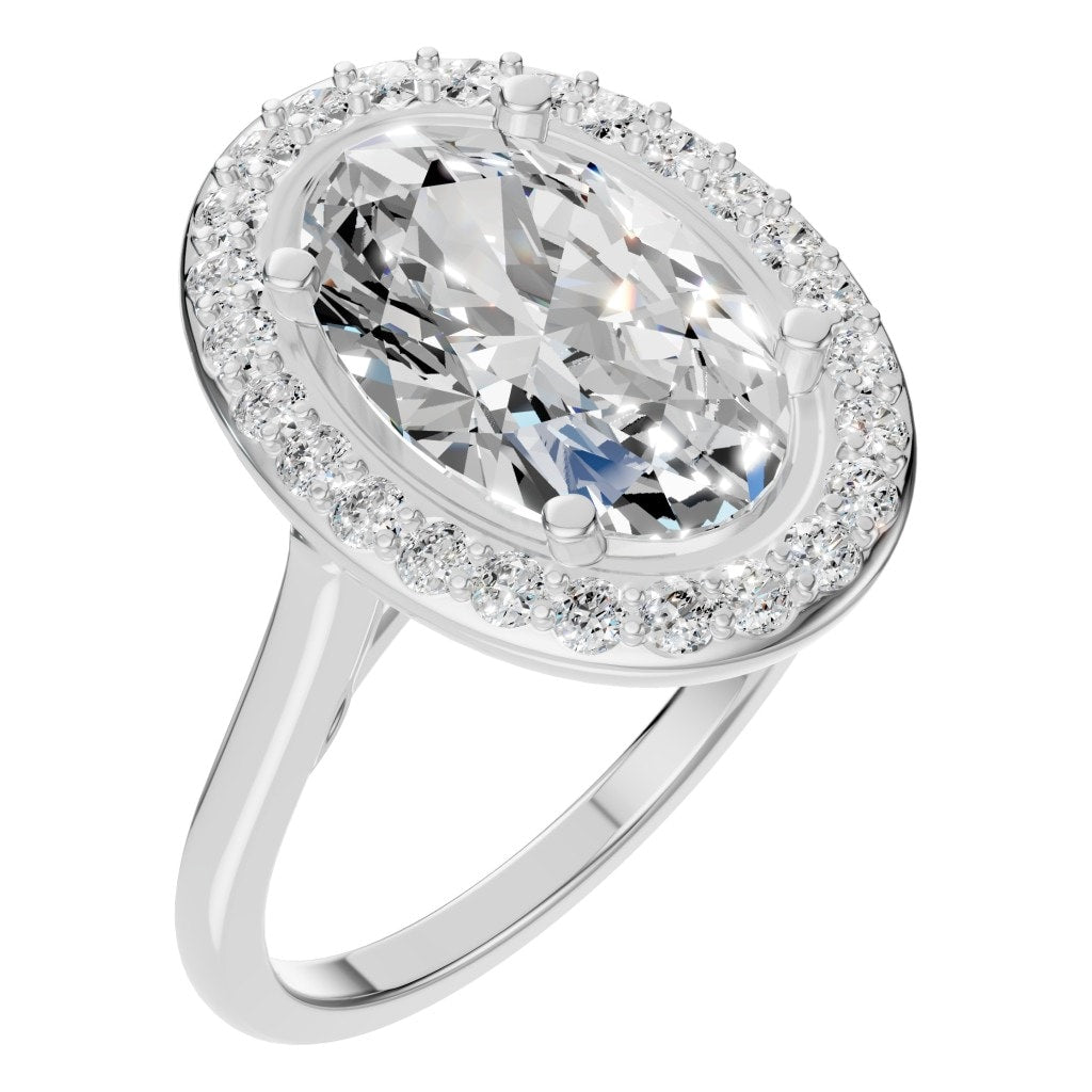 RI-2797 White Gold Ring SET - Main View