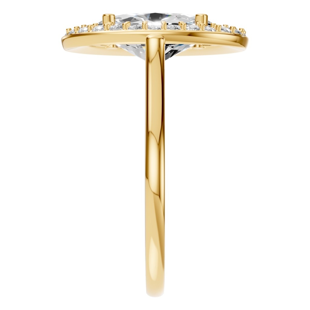 RI-2797 Yellow Gold Ring SET - Side View