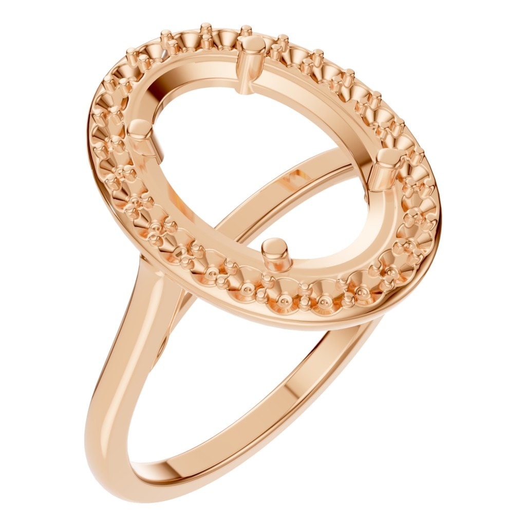 RI-2797 Rose Gold Ring UNSET - Main View