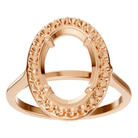 RI-2797 Rose Gold Ring UNSET - Front View