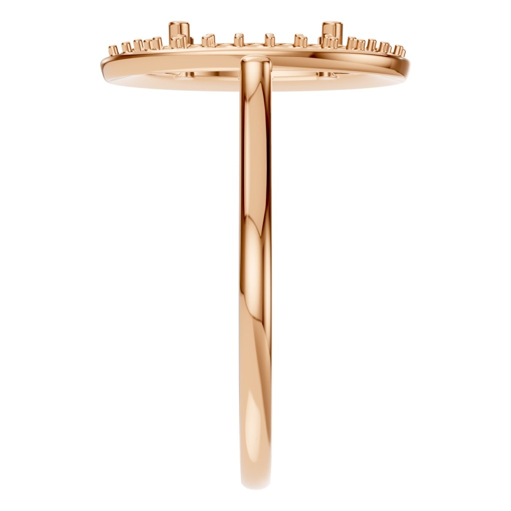 RI-2797 Rose Gold Ring UNSET - Side View