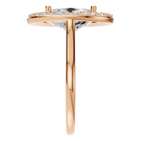 RI-2797 Rose Gold Ring SET - Side View