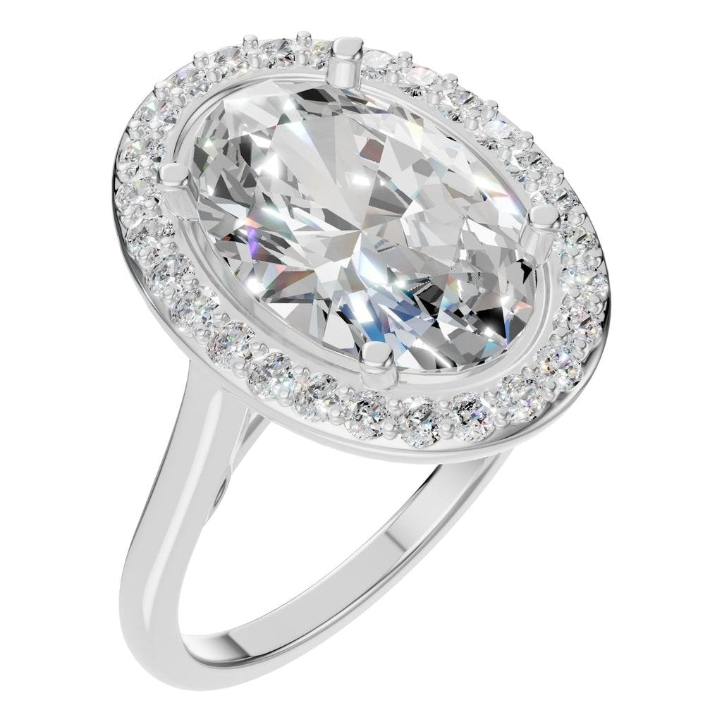 RI-2797 White Gold Ring SET - Main View