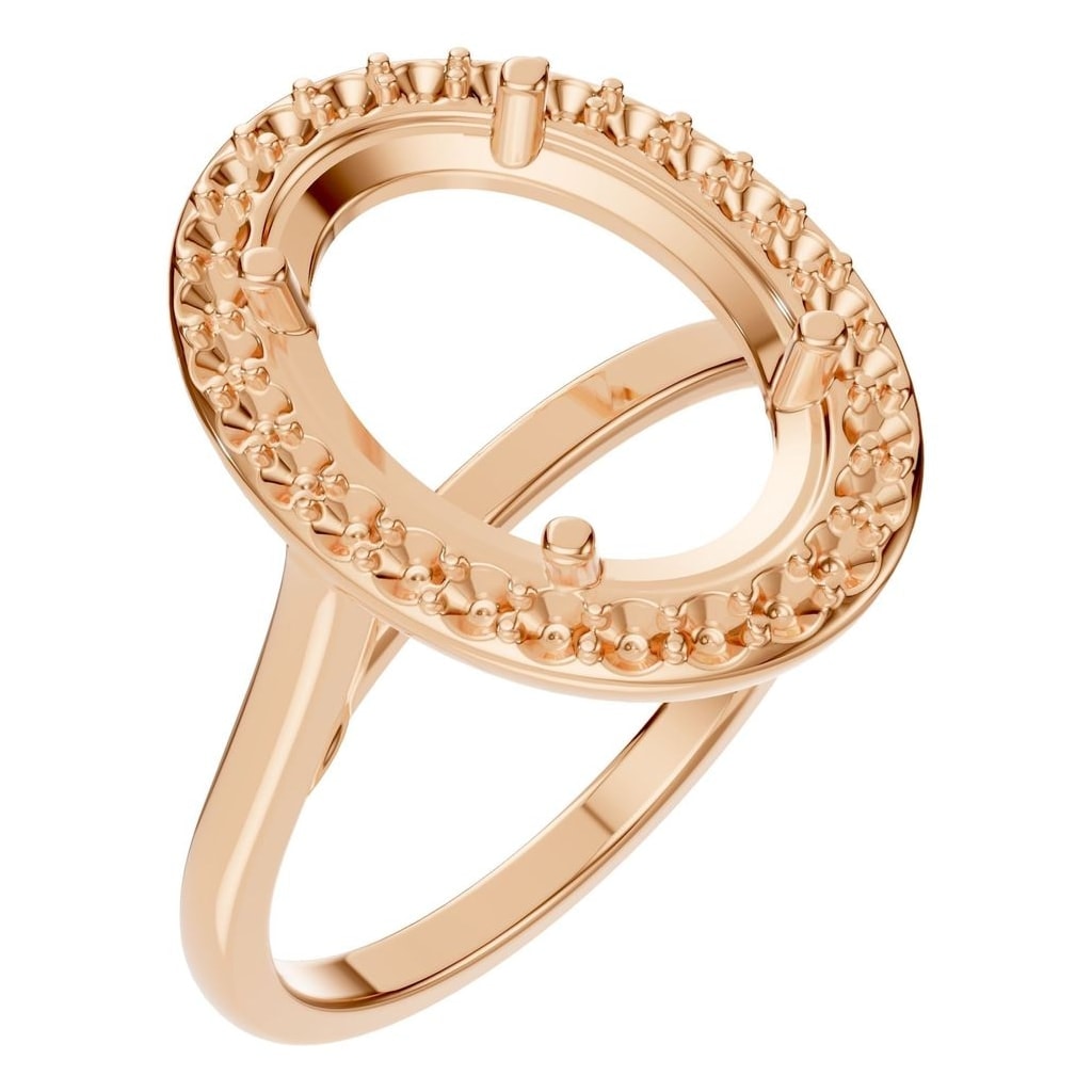 RI-2797 Rose Gold Ring UNSET - Main View
