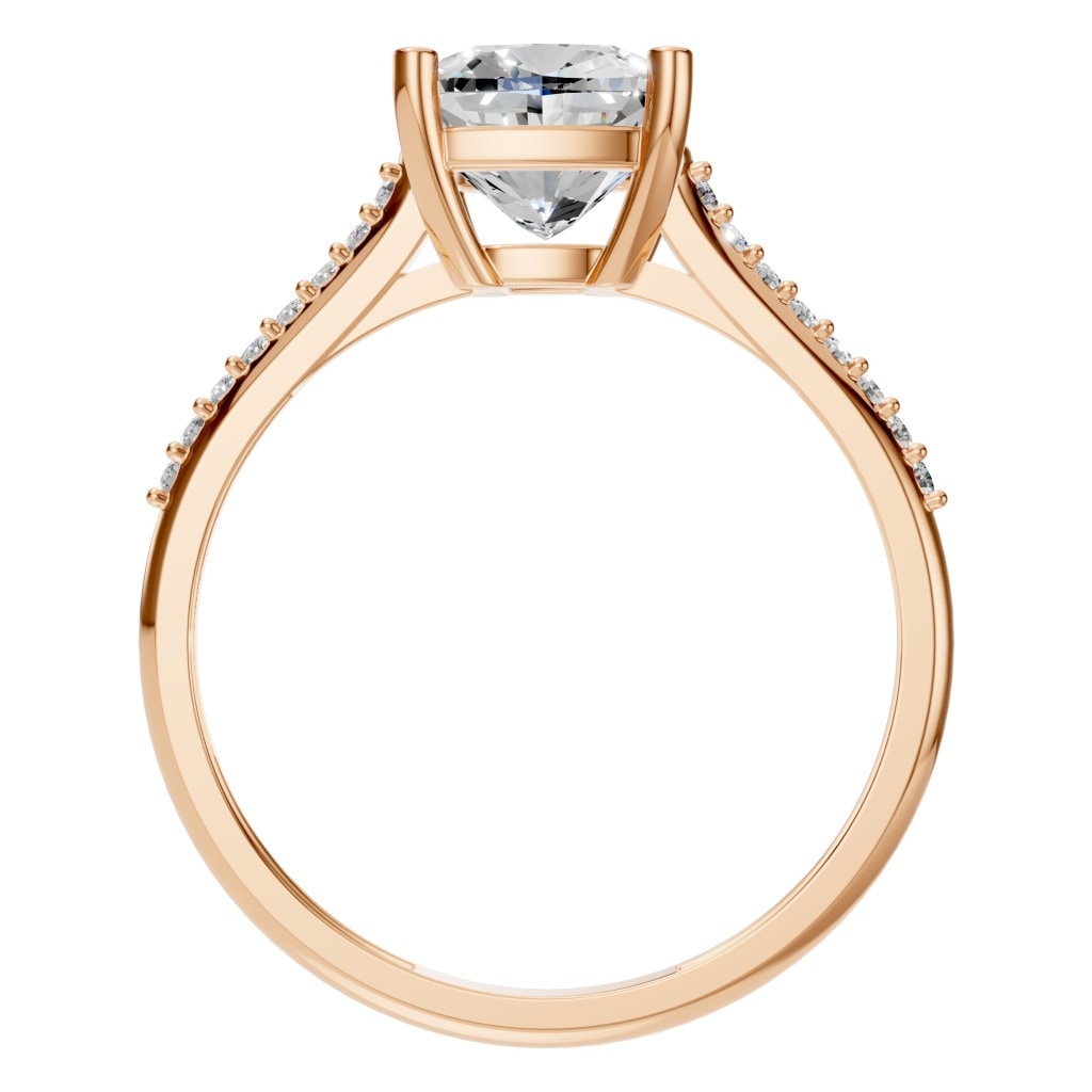 RI-2802 Rose Gold Ring SET - Top View