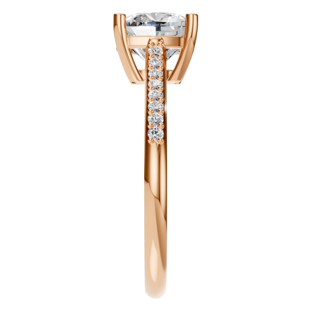 RI-2802 Rose Gold Ring SET - Side View