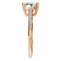 RI-2802 Rose Gold Ring SET - Side View