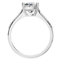 RI-2802 White Gold Ring SET - Top View