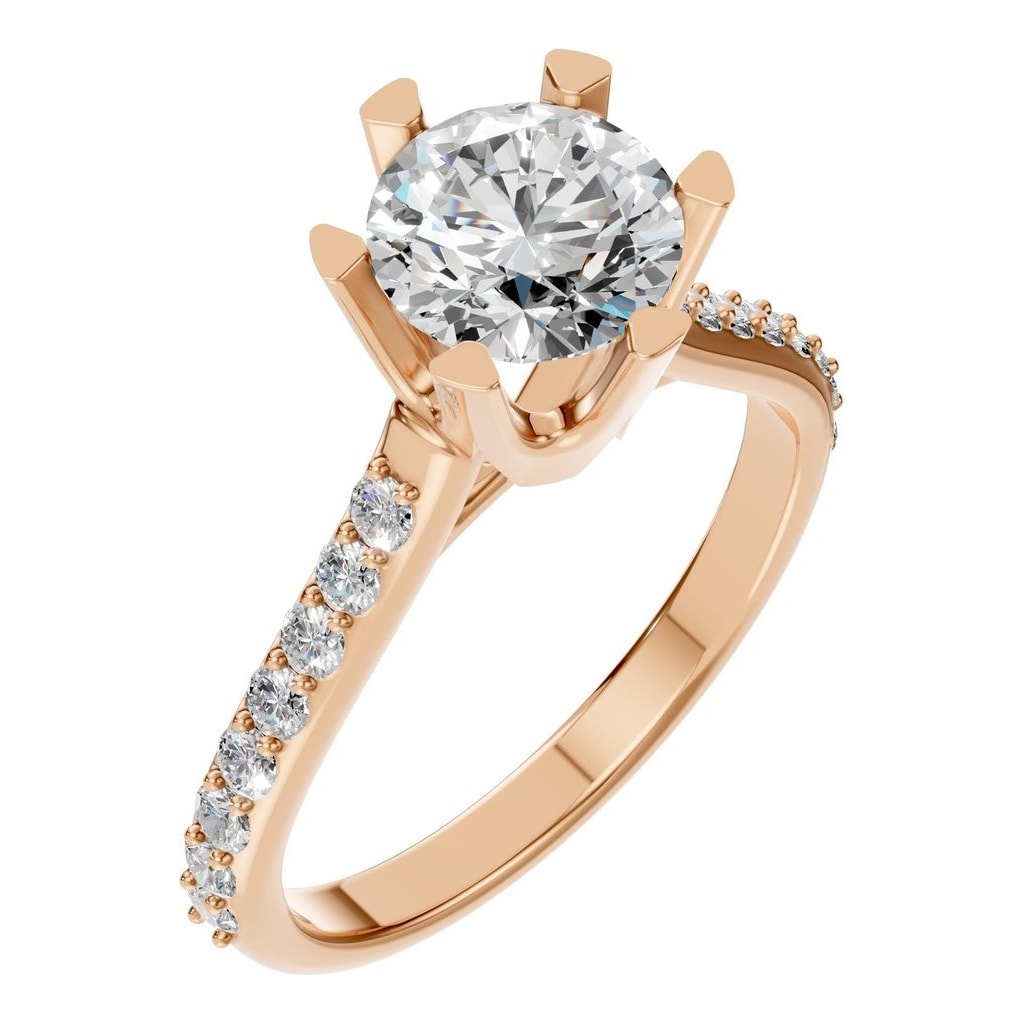 RI-2817 Rose Gold Ring SET - Main View