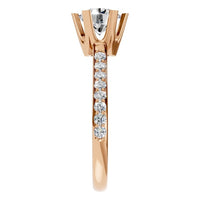 RI-2817 Rose Gold Ring SET - Side View