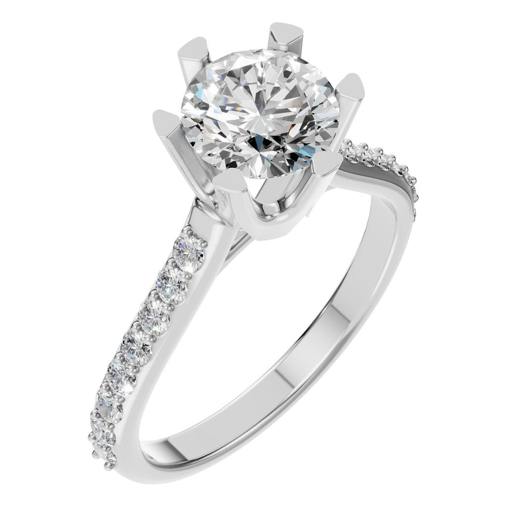 RI-2817 White Gold Ring SET - Main View