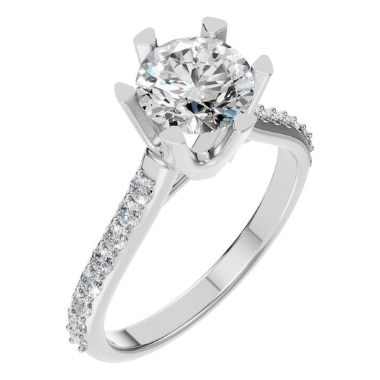 RI-2817 White Gold Ring SET - Main View