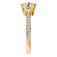 RI-2817 Yellow Gold Ring SET - Side View