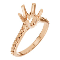 RI-2817 Rose Gold Ring UNSET - Main View