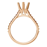 RI-2817 Rose Gold Ring UNSET - Top View