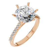 RI-2855 Rose Gold Ring SET - Main View