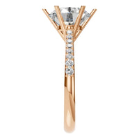 RI-2855 Rose Gold Ring SET - Side View