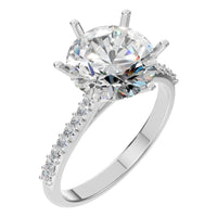 RI-2855 White Gold Ring SET - Main View