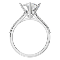 RI-2855 White Gold Ring SET - Top View