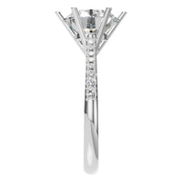 RI-2855 White Gold Ring SET - Side View