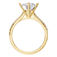RI-2855 Yellow Gold Ring SET - Top View