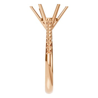 RI-2855 Rose Gold Ring UNSET - Side View