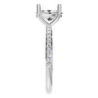 RI-2872 White Gold Ring SET - Side View