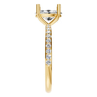 RI-2872 Yellow Gold Ring SET - Side View