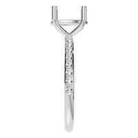 RI-2872 White Gold Ring UNSET - Side View