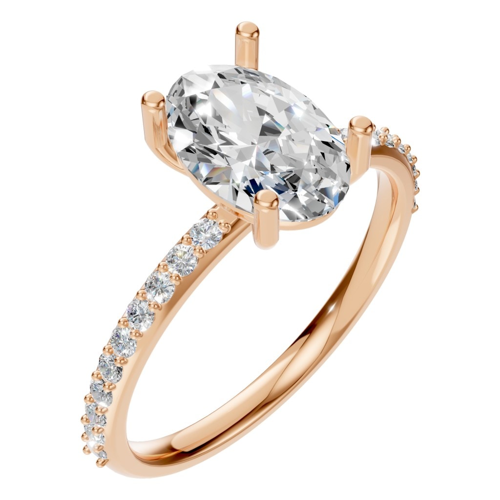 RI-2872 Rose Gold Ring SET - Main View