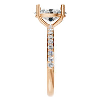 RI-2872 Rose Gold Ring SET - Side View