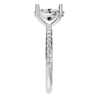 RI-2872 White Gold Ring SET - Side View