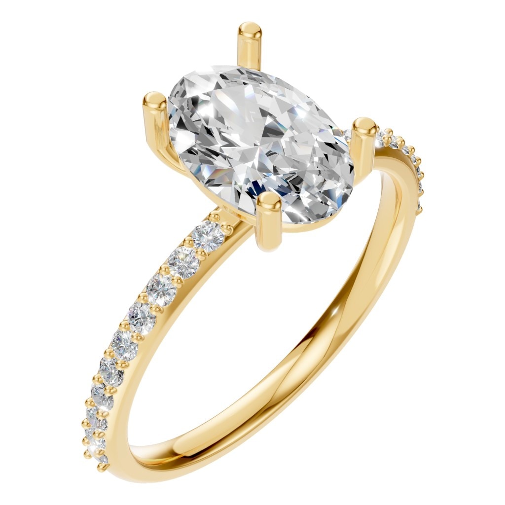 RI-2872 Yellow Gold Ring SET - Main View