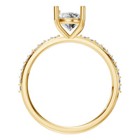 RI-2872 Yellow Gold Ring SET - Top View