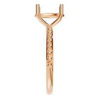 RI-2872 Rose Gold Ring UNSET - Side View