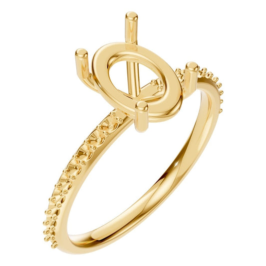 RI-2872 Yellow Gold Ring UNSET - Main View