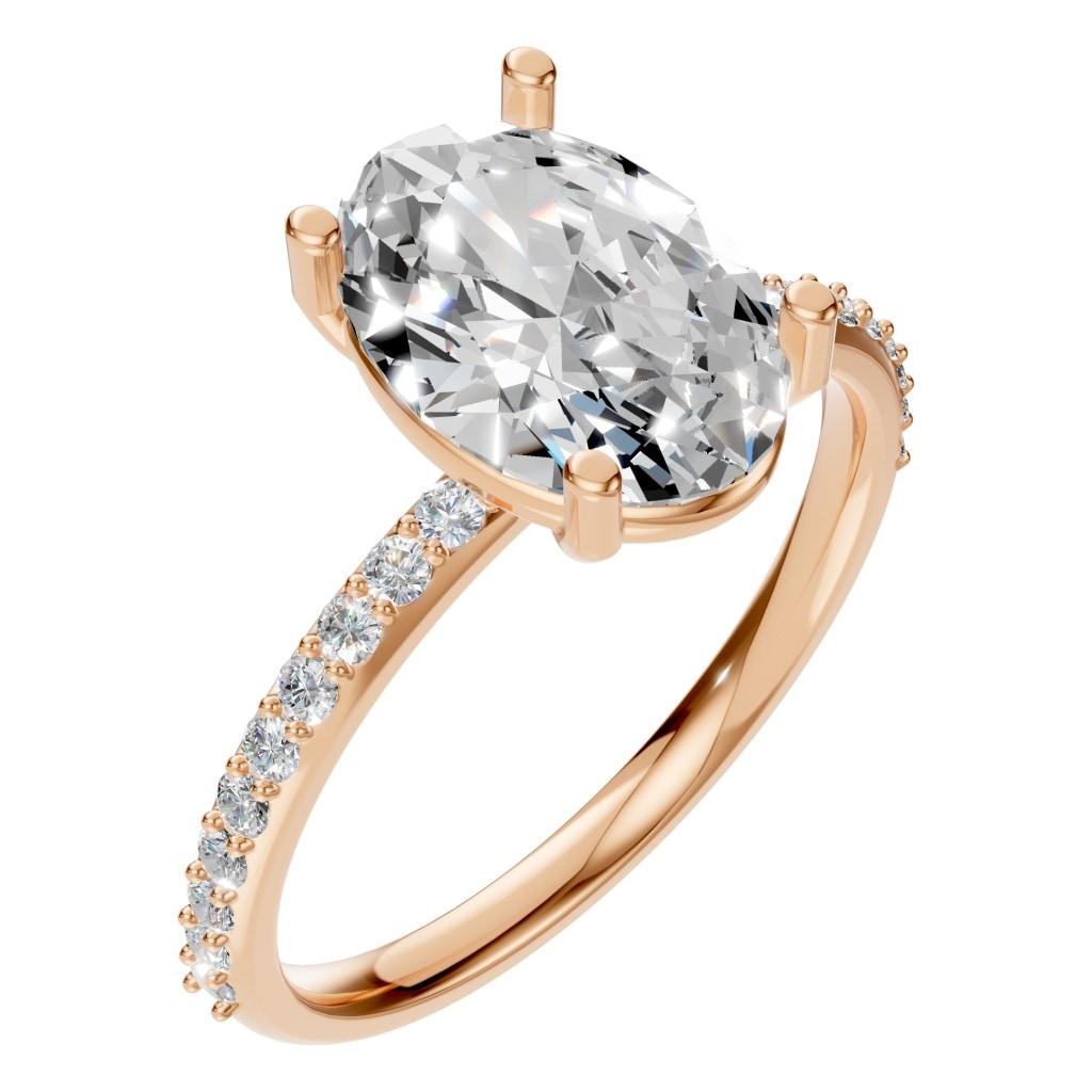 RI-2872 Rose Gold Ring SET - Main View
