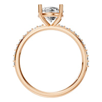 RI-2872 Rose Gold Ring SET - Top View