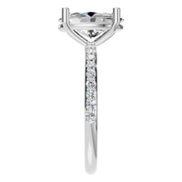 RI-2872 White Gold Ring SET - Side View