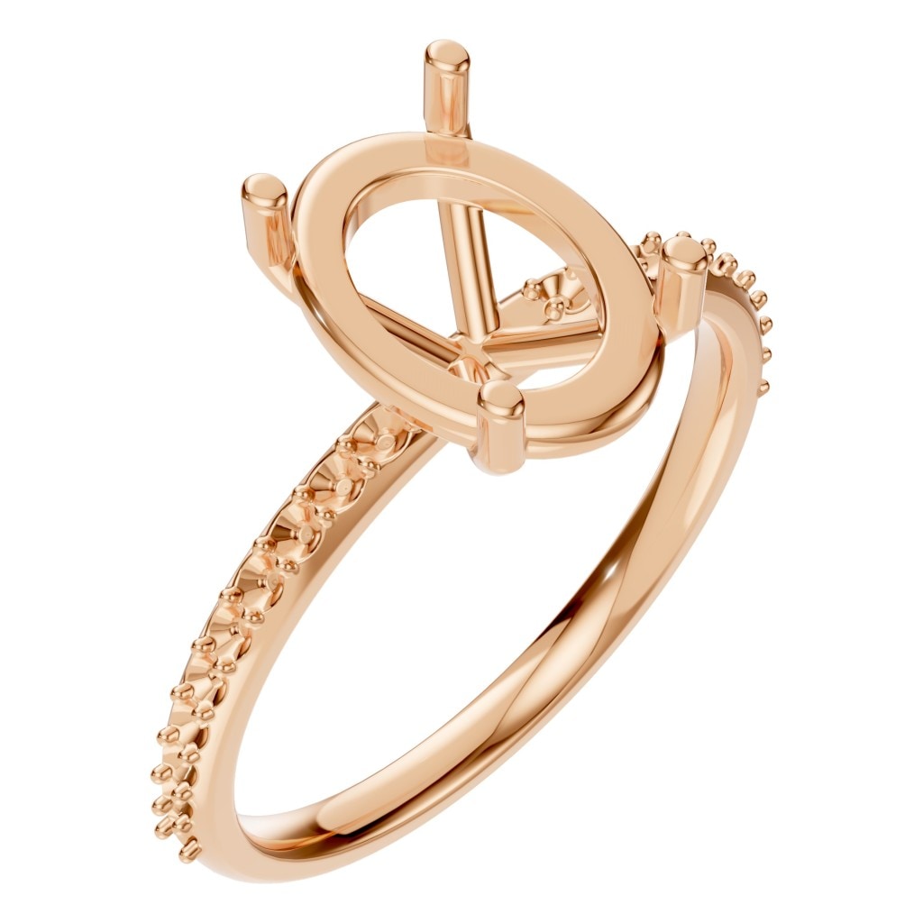 RI-2872 Rose Gold Ring UNSET - Main View